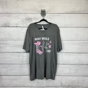Bella + Canvas Plus Size What Would Dolly Do Graphic Short Sleeve Tee Size 3X